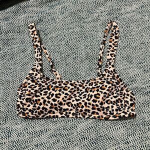 Xhilaration target small swimsuit top cheetah print top